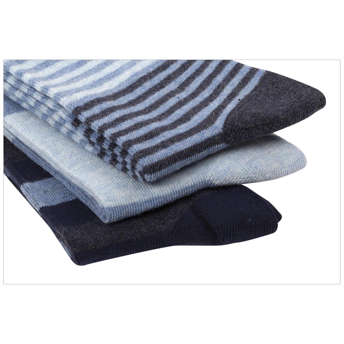 Sox, Men's Stripe, Crew, 3 asst, cott/poly/span, hc