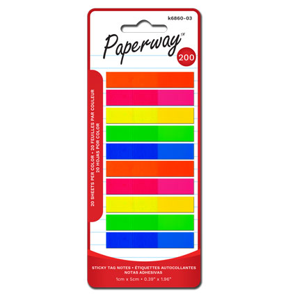 STICKY TAG NOTES - 200 NEON