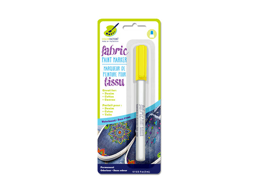 Color Factory: Fabric Paint Marker Permanent 3ml F) Sunshine Yellow