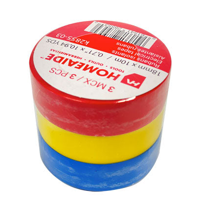 ELECTRICAL TAPES - PACK OF 3 (RED,BLUE, YELLOW), 1