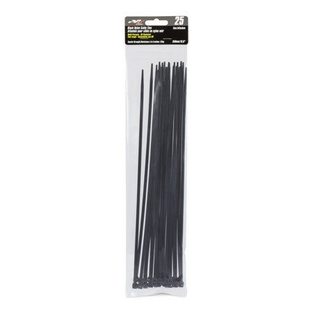 PRECISION ACOUSTICS BLACK CABLE TIES 350MM 25/PK