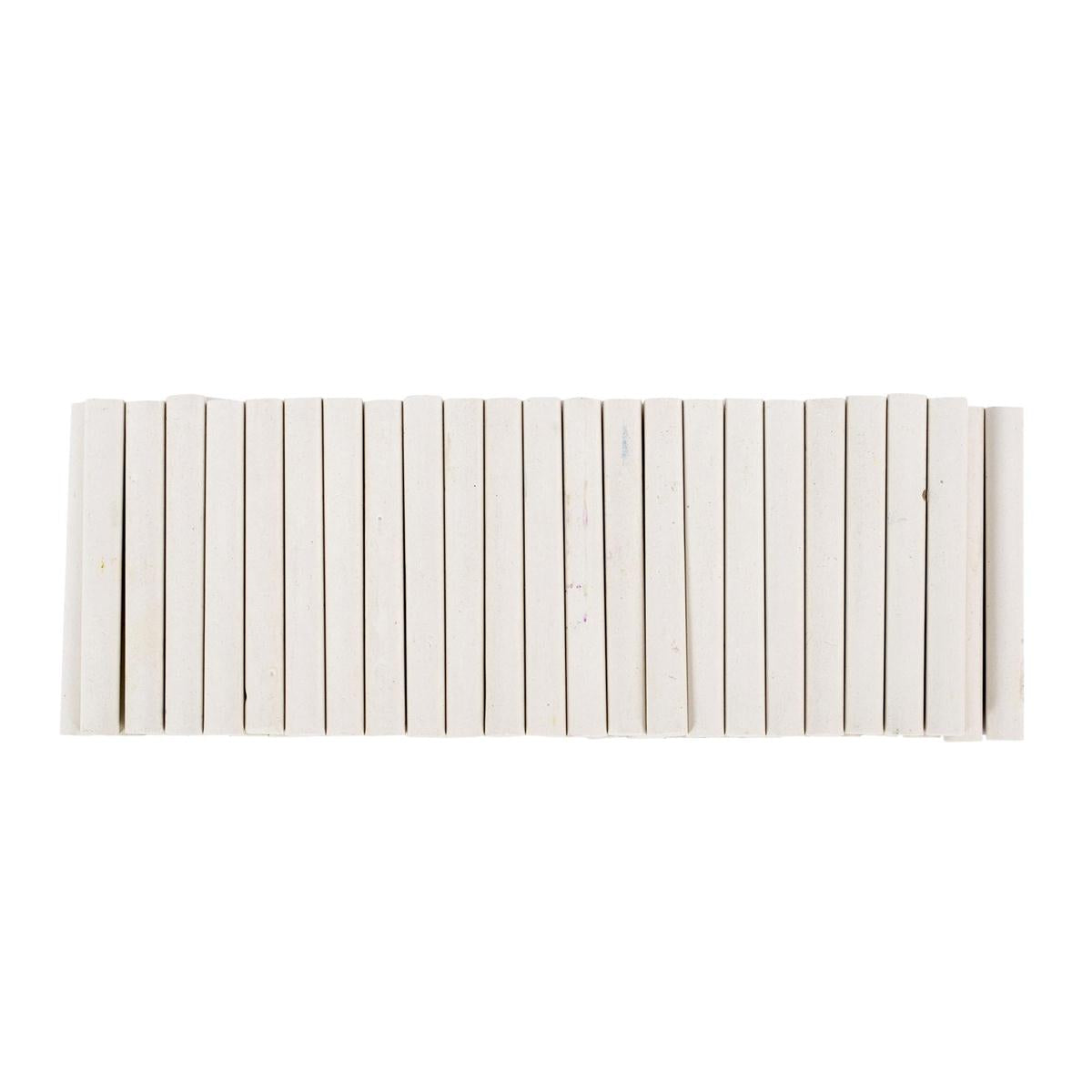 White Chalk Sticks - 48pcs Pack - Dustless School & Art Chalk