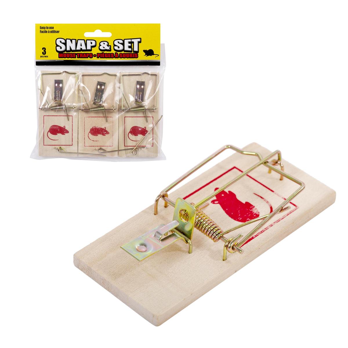 H.E.  3-pc Mouse Traps, pbh