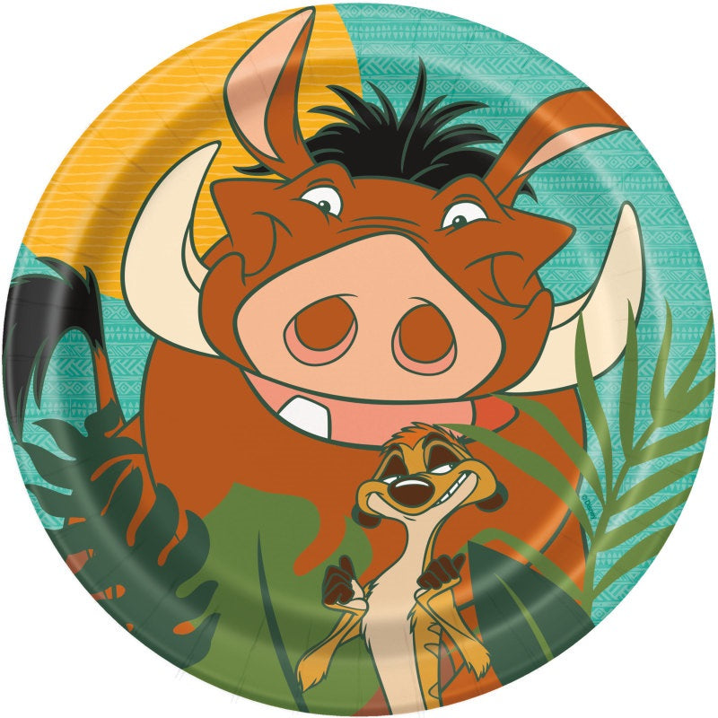 Disney Lion King Round 7" Dessert Plates  8ct