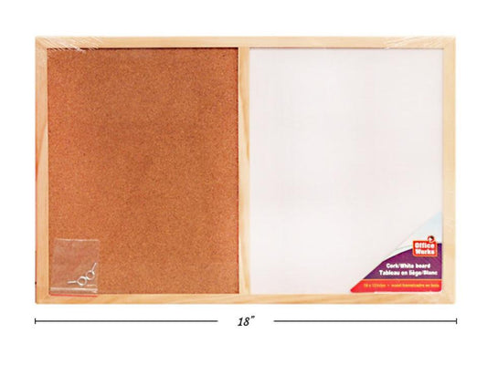 O.WKs. 18x12" Cork/White Board, shrink wrap (A186040)