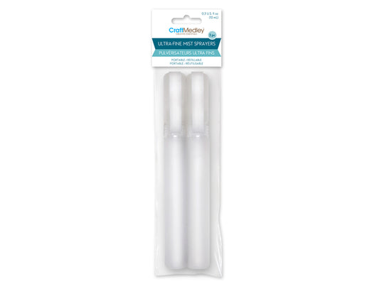 Plastic Bottles: 10ml Ultra-Fine Mist Sprayer~ Refillable Screw-Top 2/pk
