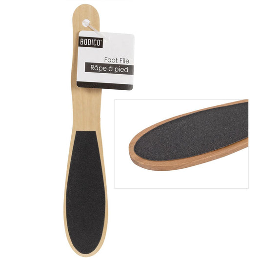 Bodico, Wood Foot File, hang tag