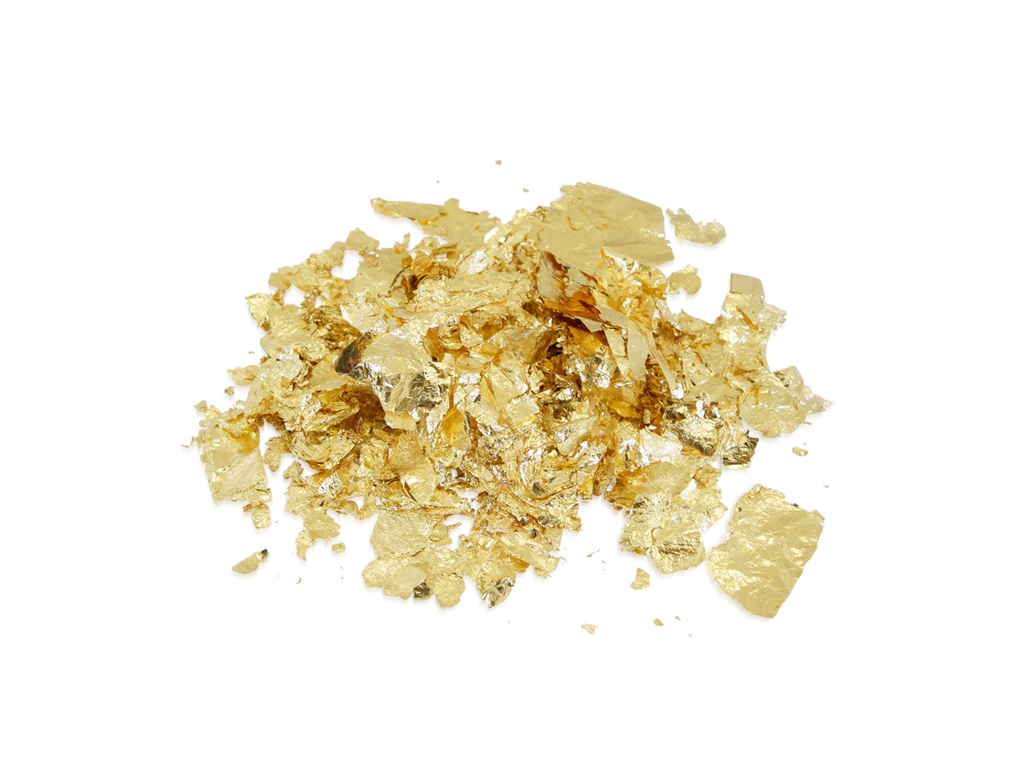 Paper Craft Embellishment: 5g Metallic Foil Leaf Flakes A) Gold