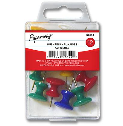 12 PUSH PINS - JUMBO