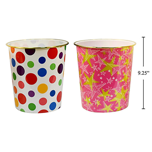 H.E., Fashion Printed Waste Bin, 2 Styles, label