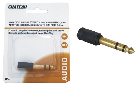 ADAPTOR - STEREO JACK 6.3mm to MINI PLUG 3.5mm
