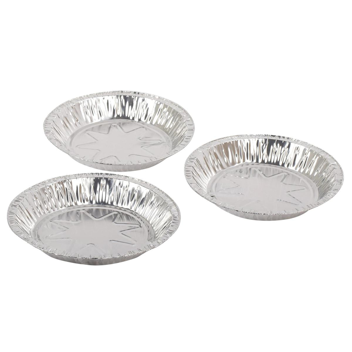 SiG.Kit  3-pc 8" Foil Pie Plates,  1-1/8"Deep,7-7/8x1-1/5" (TE62554)
