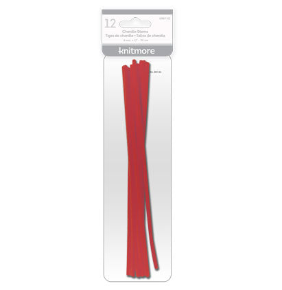 *CHENILLE STEMS (REG) RED