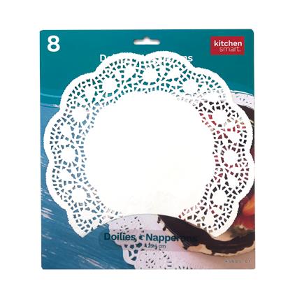 8 DOILIES 10"/25.4 CM