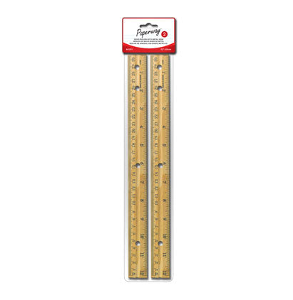 RULERS - 2, 12"/30cm, WOOD