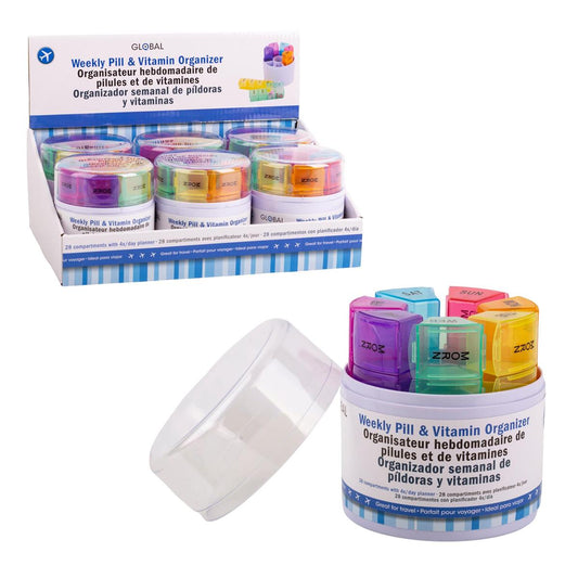 Bodico, 4x-A-Day Weekly Pill Case, colour PDQ