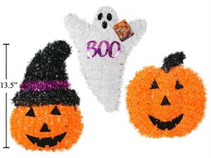 G.Ghouls Tinsel Ghost/Pumpkin, 3asst. Styles: (A815513); hang tag