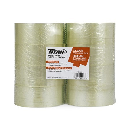 48MM X 132M CLEAR PACKING TAPE - 8/PK