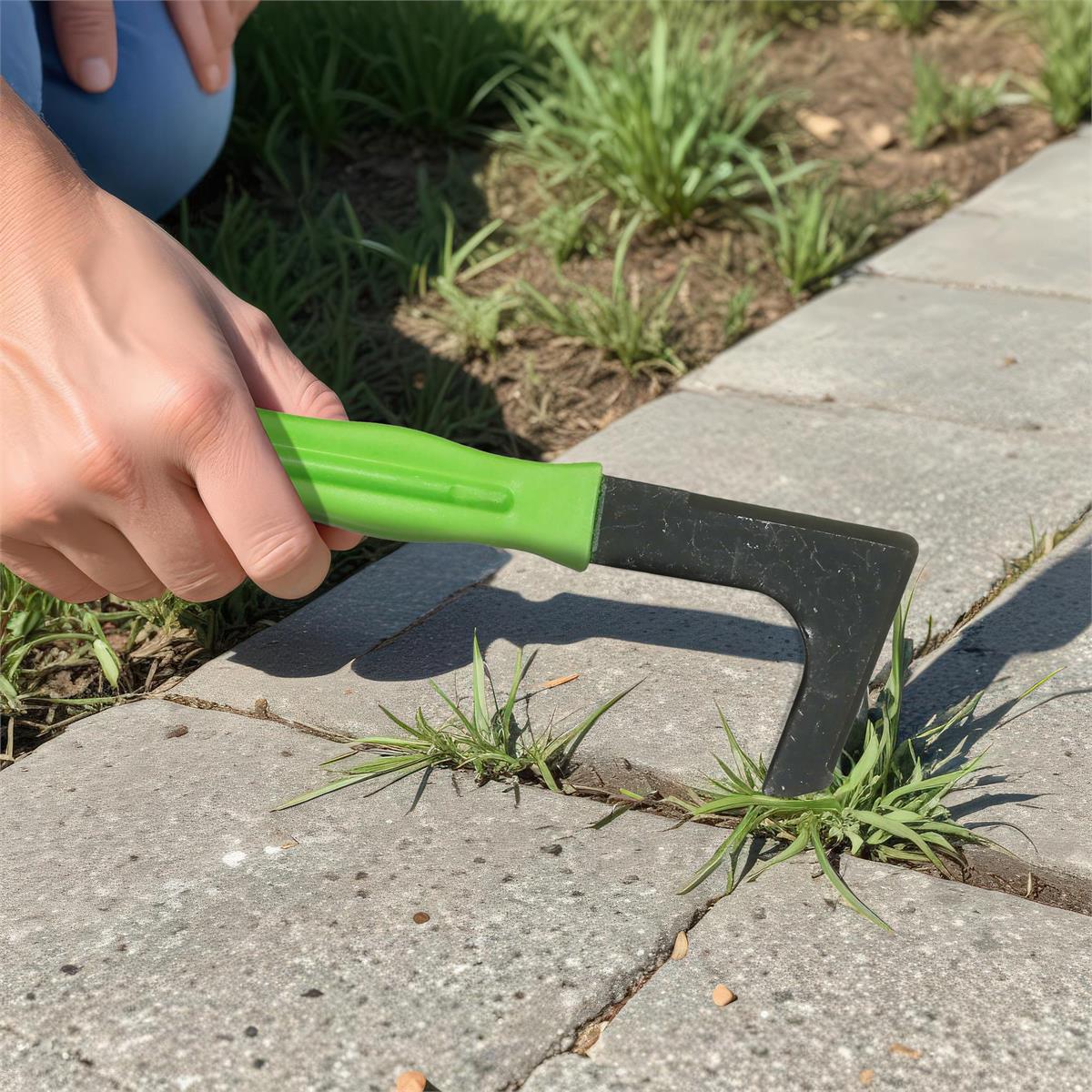 Garden E. Set of 2 7.5" Steel Garden Weed Scraper with PP Handle, Blister