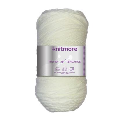 TRENDY KNITTING YARN-WHITE 300G/519yrds