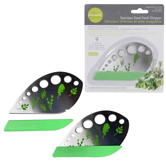 L.Gourmet Herb Stripper w/S.S.Blade & Plastic Blade Cover, b/c (CS)