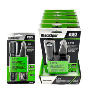 Flashlight&Knife Fold Set 2Pc