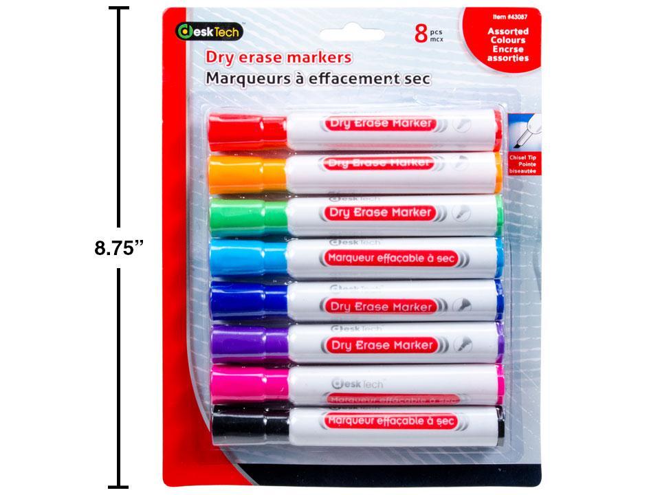 Mixed Colour Markers - 8 Vibrant Multi-Purpose Art Pens (8-Pack)