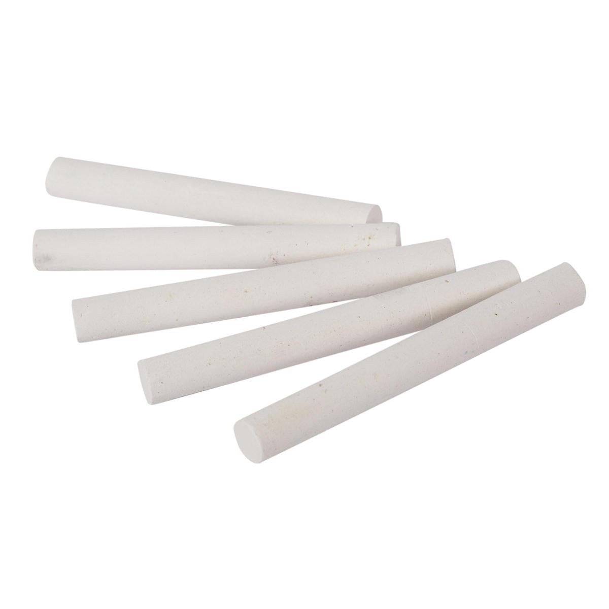White Chalk Sticks - 48pcs Pack - Dustless School & Art Chalk