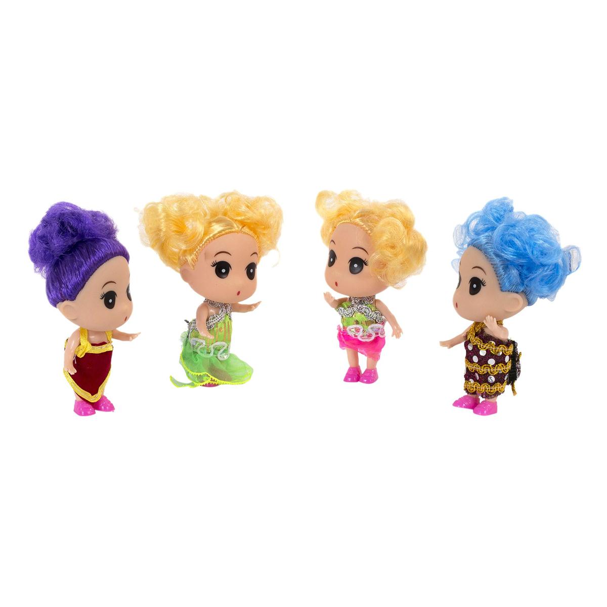 2.5" Mini Doll, 4 styles, pvc bx, 12/dsp