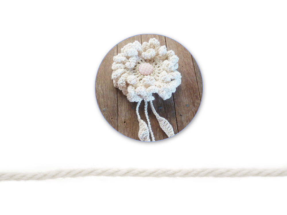 Needlecrafters: 50g Acrylic Yarn Standard Ball Dyed I) White