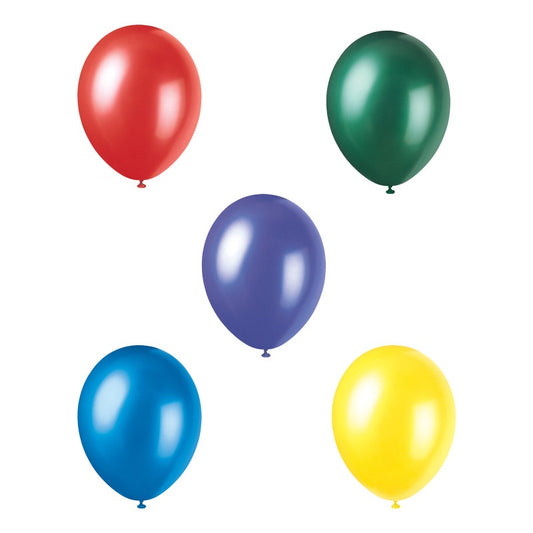Helium filled - 12" Latex Balloons  - Assorted