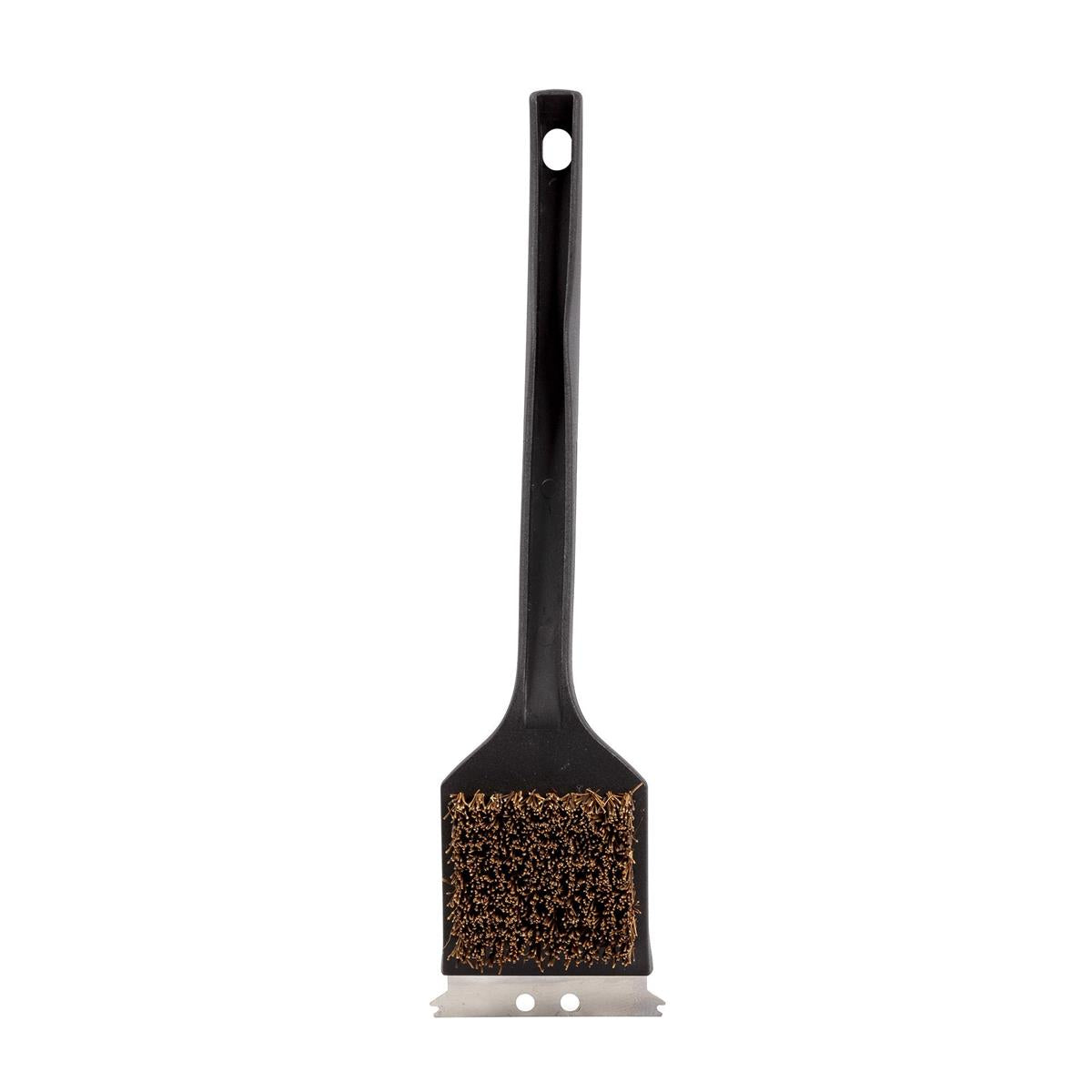 BBQ 17"x3.5" Palmyra Grill Brush w/Scraper, cht