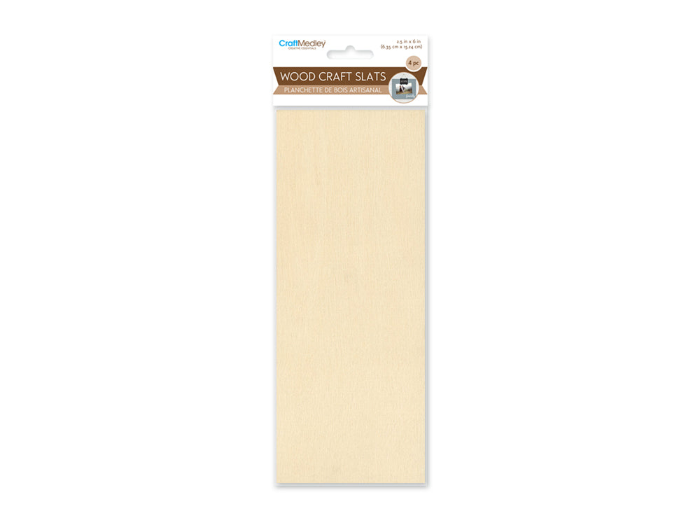 Craftwood: 2.5"x6" DIY Plywood Slat x4