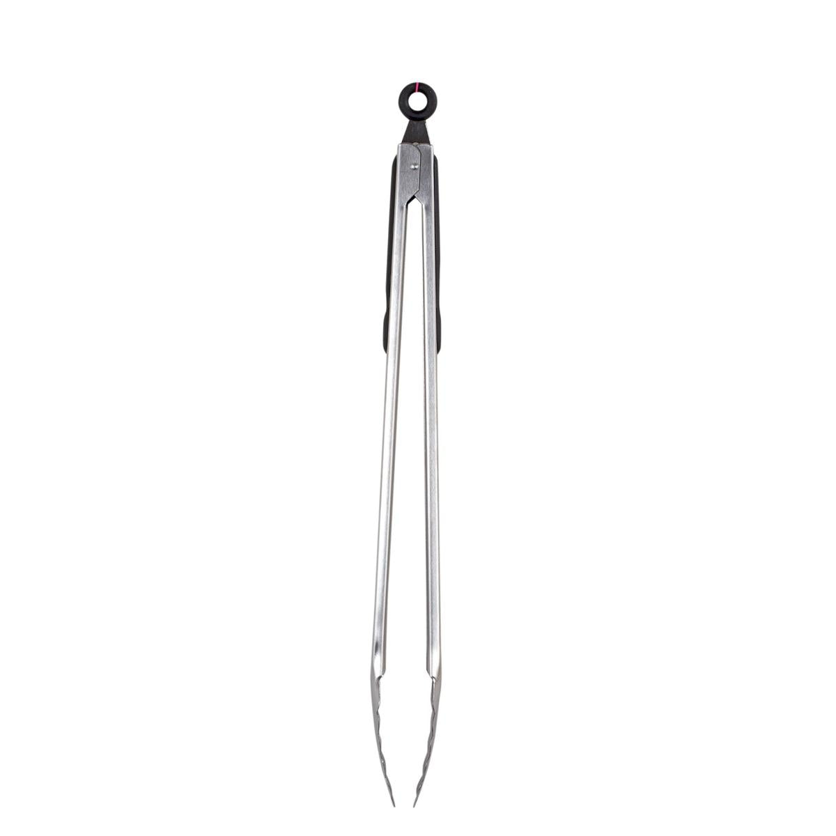 L.Gourmet  16" S/S Tongs w/ Rubber Cushion&Pull-lock,t.o.c.(CP)