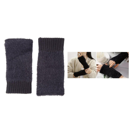 Nordic T. Finglerless Fuzzy Glove,black, hc