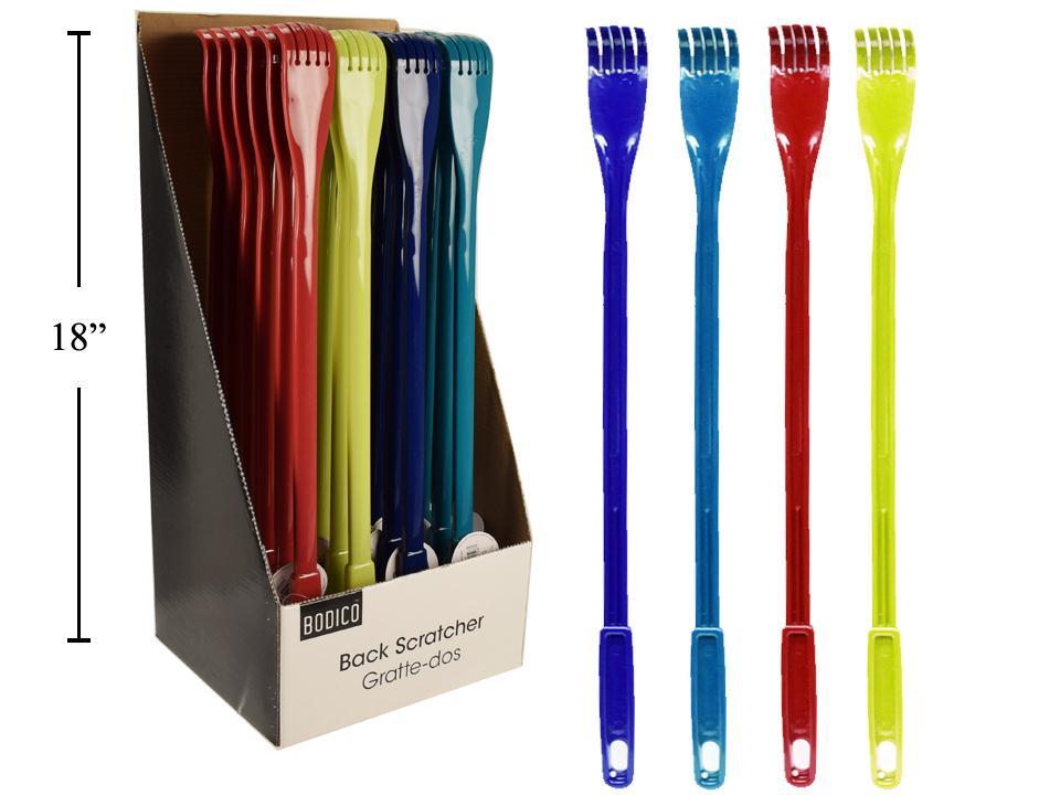 Bodico,17.5" Back Scratcher, 24/pdq 4 asst colours, hanging tag(HZ)