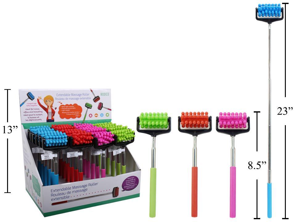Bodico ,Extendable Massage Roller 24-PC/PDQ,4 col, 23"(HZ)