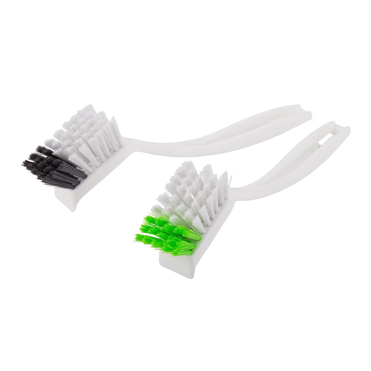 H.E., Plastic Brush w/Scraper, 2 Colours, tag