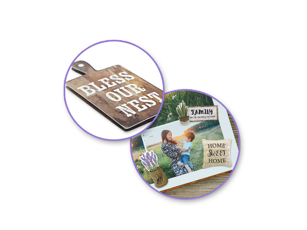 Handmade Sticker: 4.4"x7.5" 3D Themed Elements I) This Is Us