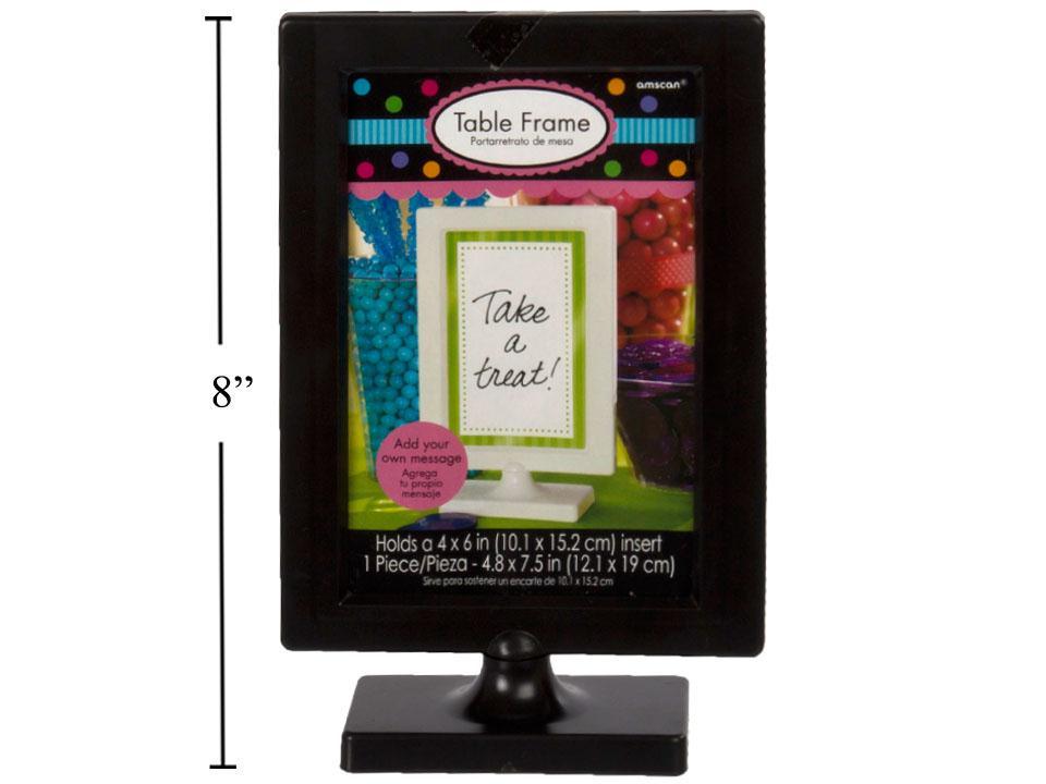 Table Frame, Black, Colour Insert + Double-sided, 4.8x7.5"