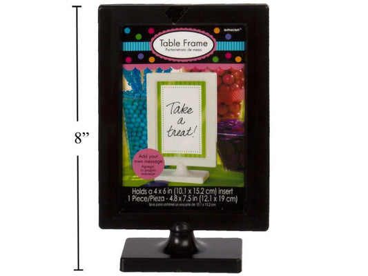 Table Frame, Black, Colour Insert + Double-sided, 4.8x7.5"