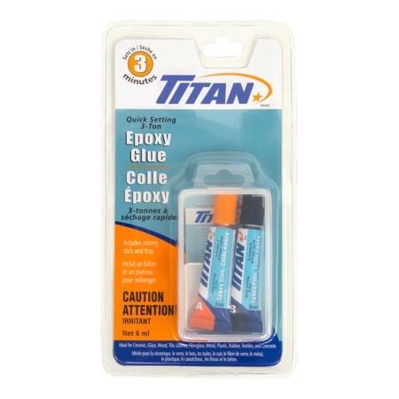 TITAN QUICK SETTING EPOXY GLUE 3ML EACH (NET 6ML)