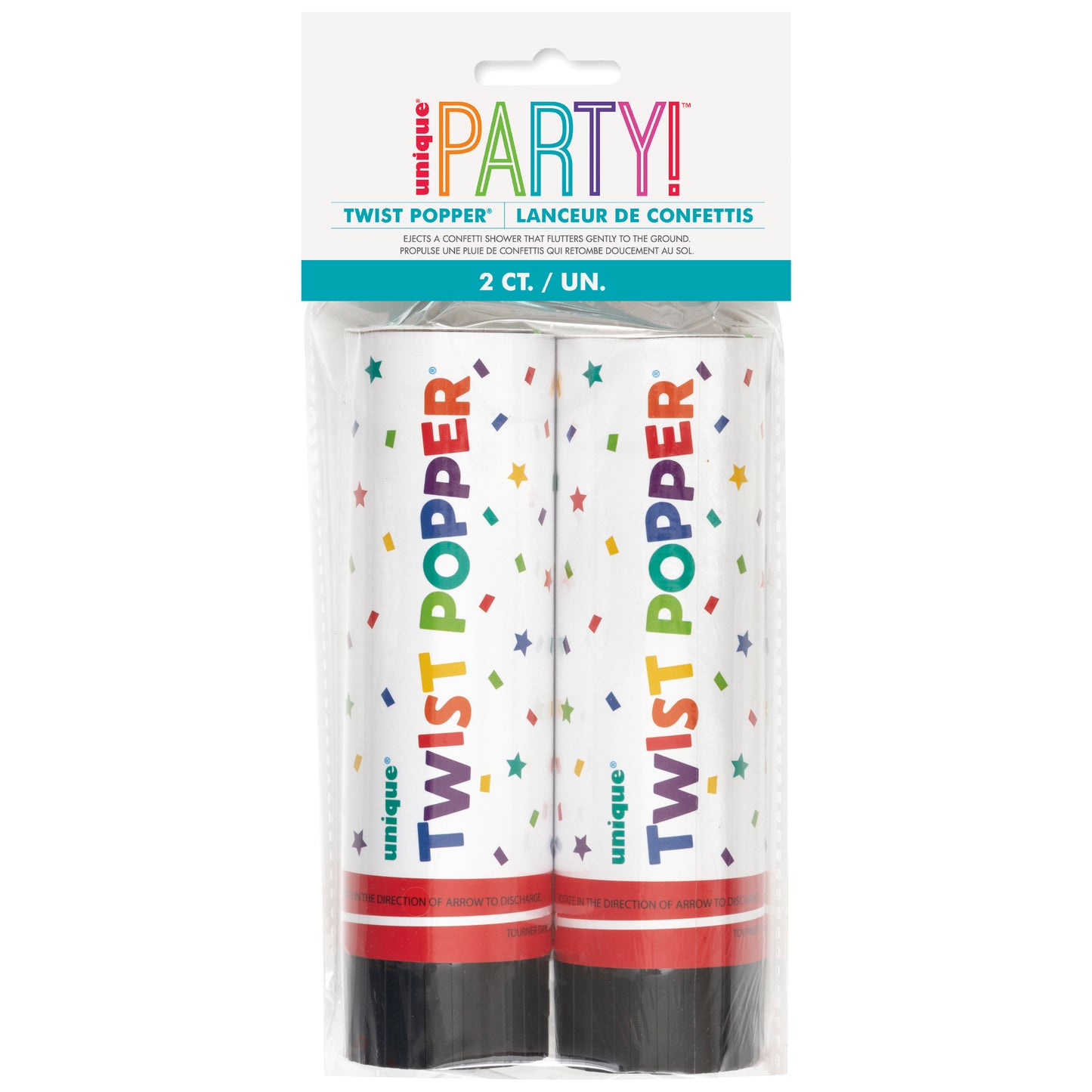 Twist Poppers 6" – 2ct Party Celebration Poppers