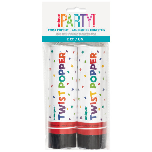 Twist Poppers 6" – 2ct Party Celebration Poppers