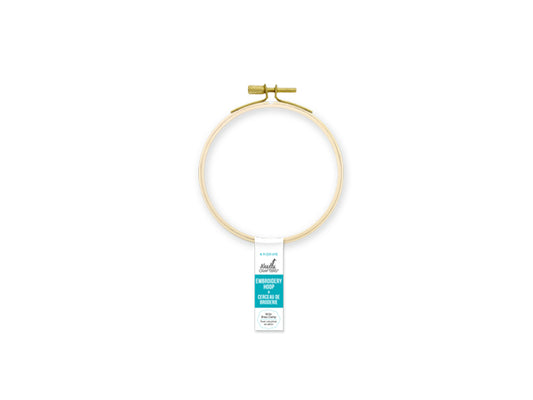 Needlecrafters: 4" Embroidery Hoop w/Brass Clamp