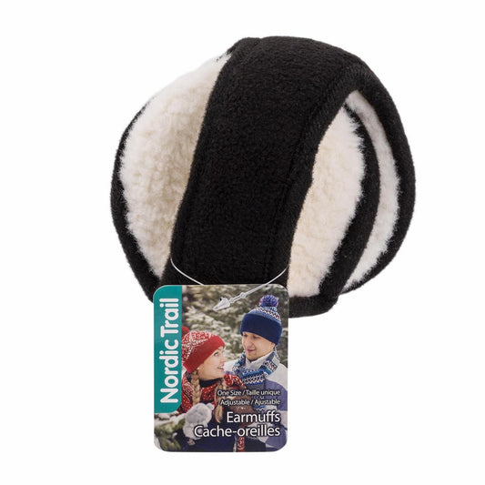 Nordic T.Adult Adjustable Earmuffs w/ Sherpa Lining, cht