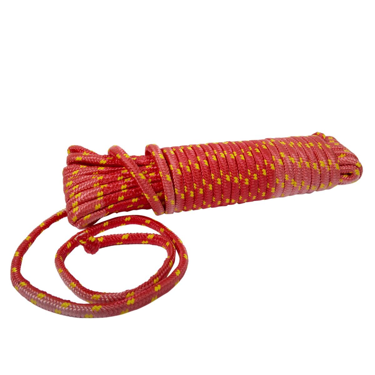 Poly Rope: 50ft. x 3/8" - red