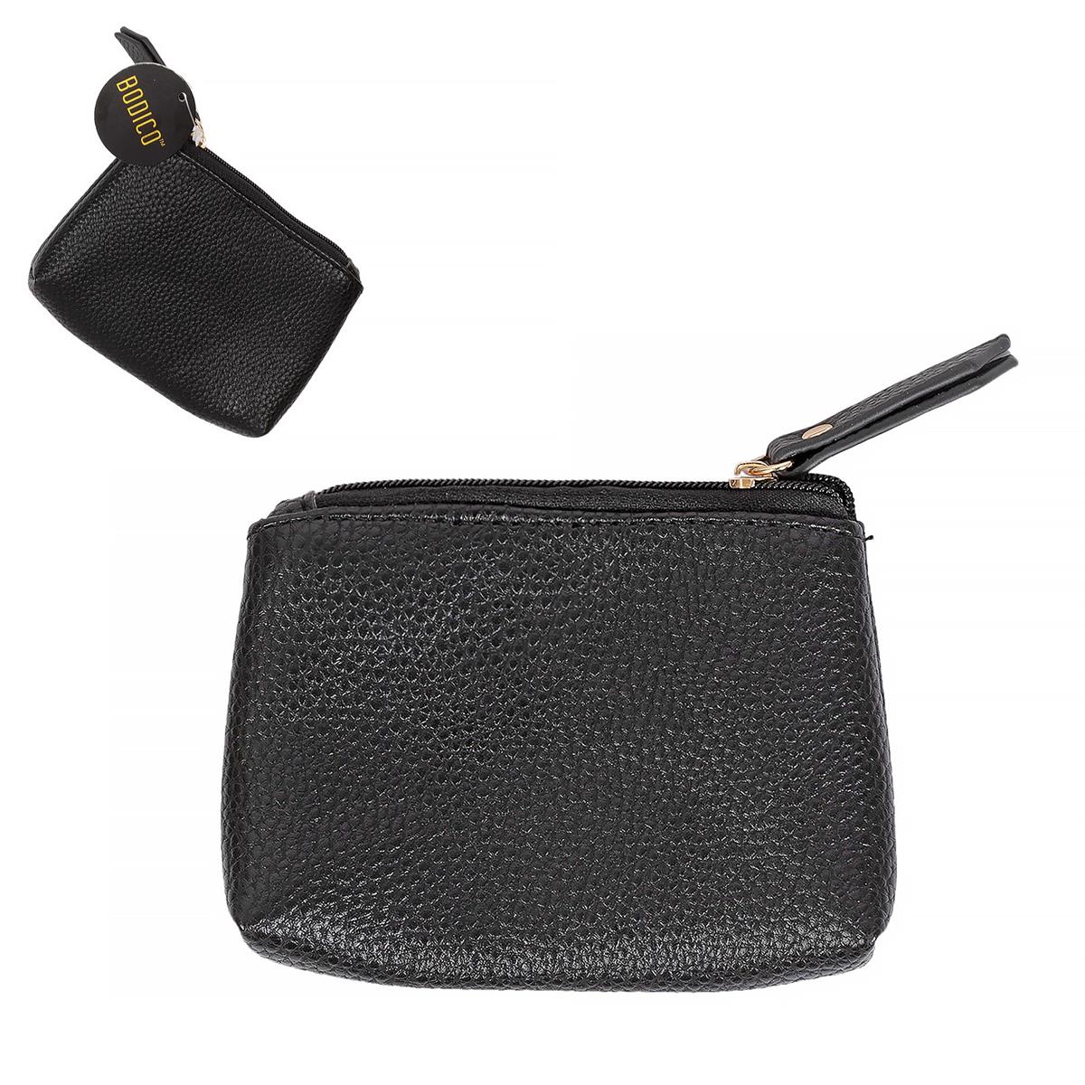 Bodico, Coin Pouch ,black, j-hook w hang tag