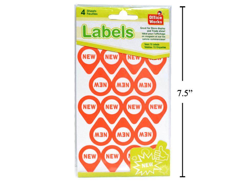 Label Neon Sticker