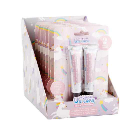 Pure Passion 2pcs Jojoba Lip Balm UNICORN,15ml, bc, 8/pdq